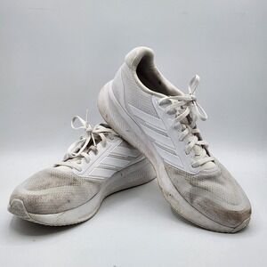 Adidas Cloudfoam Mens White Running Shoes Sneakers Size 12 PWJ001004